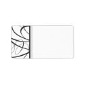 Elegant Script Address Label - Black label