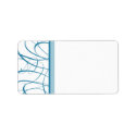 Elegant Script Address Label - Blue label