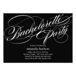 Elegant Script Bachelorette Party Invitation invitations