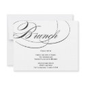 Elegant Script Brunch Invitation - Black invitation