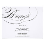 Elegant Script Brunch Invitation - Black