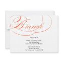 Elegant Script Brunch Invitation - Orange invitation