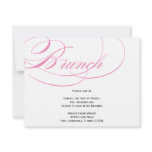 Elegant Script Brunch Invitation - Pink