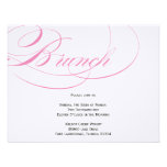Elegant Script Brunch Invitation - Pink