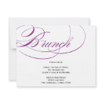 Elegant Script Brunch Invitation - Purple