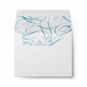 Elegant Script Response Card Envelope Blue envelope