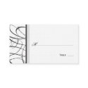 Elegant Script Table Seating/Place Card - Black profilecard