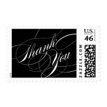 Elegant Script Thank You Postage stamps