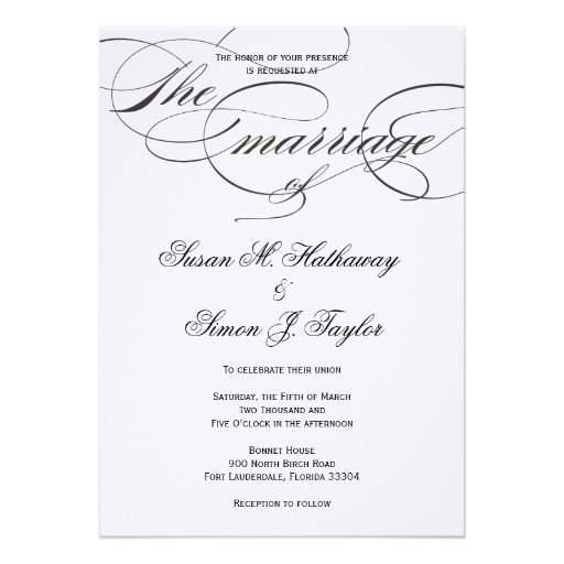 script wedding invitations