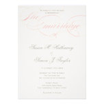 Elegant Script  Wedding Invitation  - Blush Pink