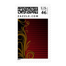 Elegant Scroll Design Postage