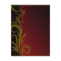 Elegant Scroll Design postcards by karanta Elegant Scroll Design postcards