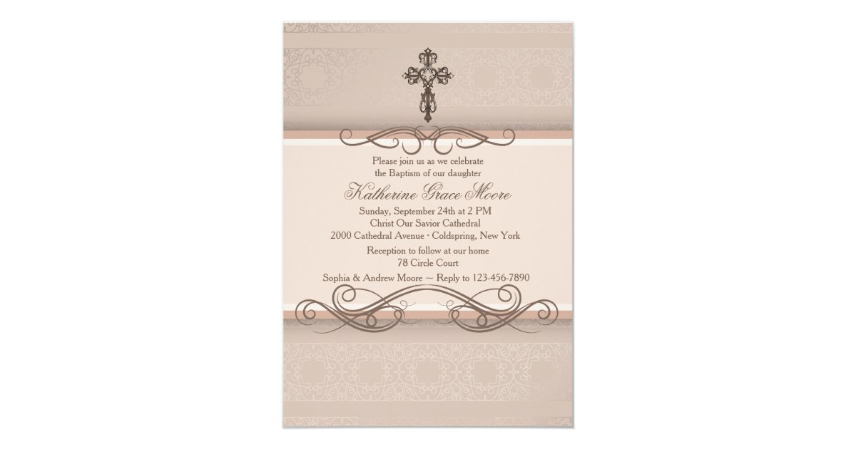 Elegant Scrolls Invitation Zazzle