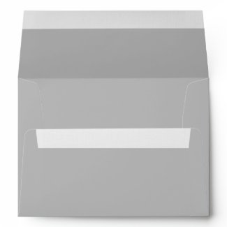 Elegant Silver Grey Linen Envelopes