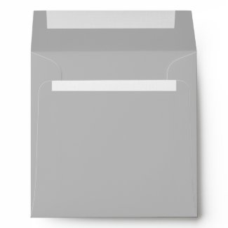 Elegant Silver Gray Linen Envelopes