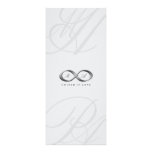 Elegant Silver Infinity Hand Clasp Wedding Invite