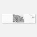 Elegant Silver Rose bumper stickers