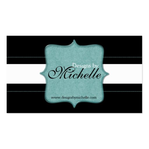Elegant & Simple Blue Suede Design Business Card