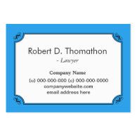 Elegant, simple, cool blue business card template