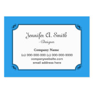 Elegant, simple, cool blue business card templates