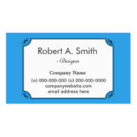 Elegant, simple, cool blue business card templates