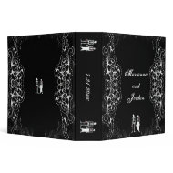 Elegant Skeleton Halloween Wedding Binder
