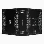 Elegant Skeleton Halloween Wedding Binder
