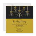Elegant Snowflake Ornament Holiday Invitation