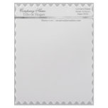 Elegant Soft Silver Grey Stationary Letterhead Design