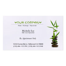 Elegant Spa / Skin Care / Massage Zen Business Card Template