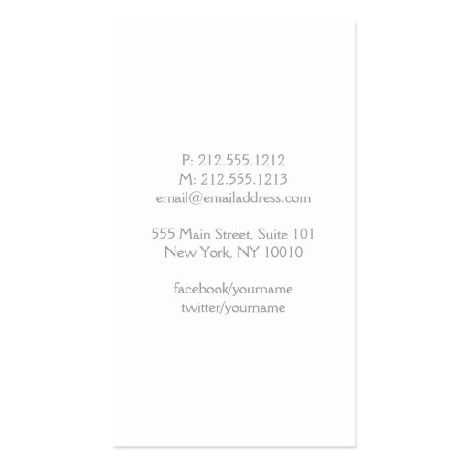 Elegant Sparkling Dot Pattern in Light Gray Business Card (back side)