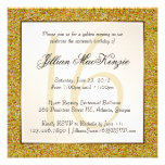 Elegant Sparkling Gold Sweet 16 Glitter Invite
