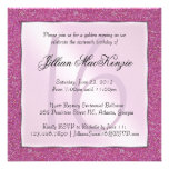 Elegant Sparkling Pink Sweet 16 Glitter Invite