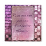 Elegant Sparkling Purple Custom Frame Designs magnets