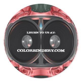 Elegant Speaker Sticker sticker