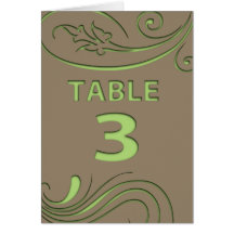 Elegant spring flower press coco mint table number greeting cards