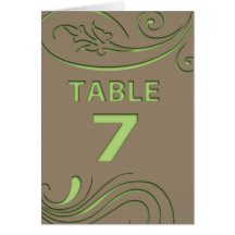 Elegant spring flower press coco mint table number greeting cards