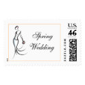 Elegant Spring Wedding - Customized postage by White_Wedding Elegant Spring Wedding - Customized postage