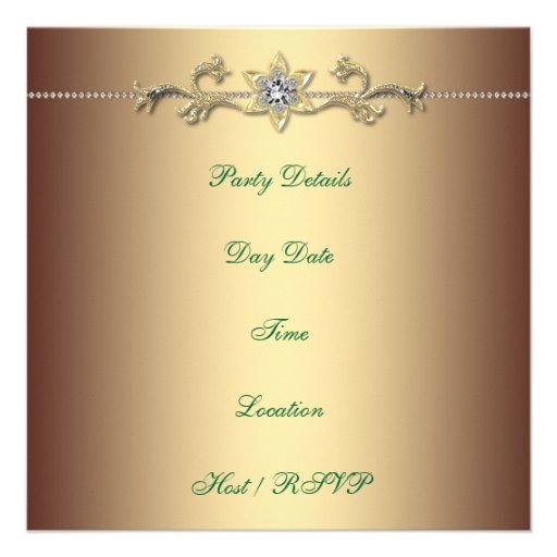 Elegant St. Patrick's Day Party Invitation Green