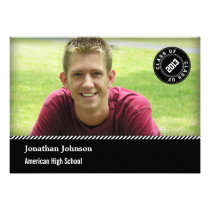 Elegant Stamp Photo Graduation Announcement invitations