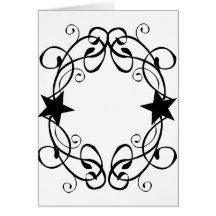 Elegant Star Frame Card