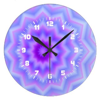 Elegant Star Pattern Wall Clock