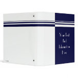 Elegant Stripes Avery Binder