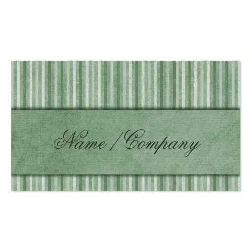 Elegant Stripes Green Business Card Template