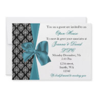 elegant stylish aqua Corporate party Invitation invitation