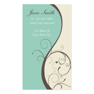 Elegant Stylish Classy Modern Flower Floral Business Card Templates