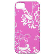 Elegant, stylish. girly lucky pink floral iPhone 5 covers