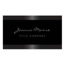 Elegant stylish satin gray border black business cards