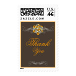 Elegant Sunflower Daisy Bouquet Thank You Stamps