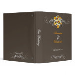 Elegant Sunflower Daisy Bouquet Wedding Planner Binder